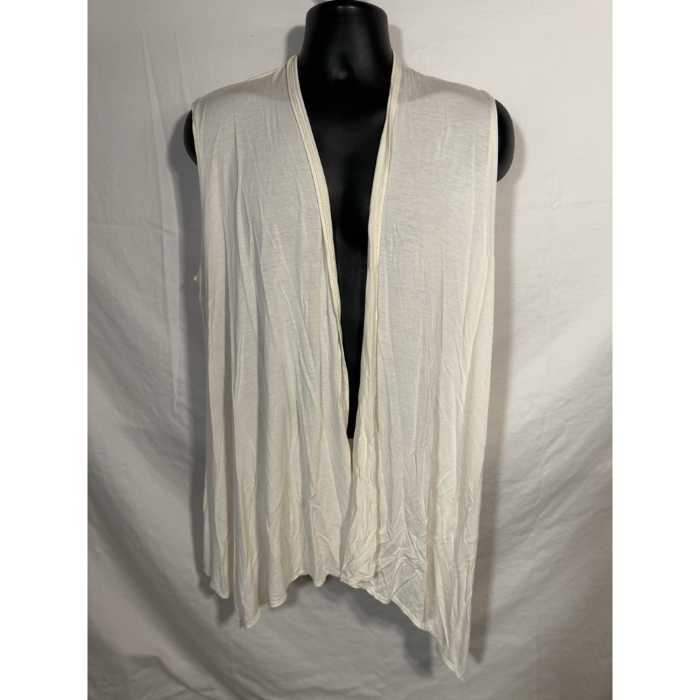 Azules Vest Women's Open Front‎ Drape Cardigan Waterfall Front XL Sleeveless